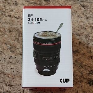 Black Camera Lens Mug